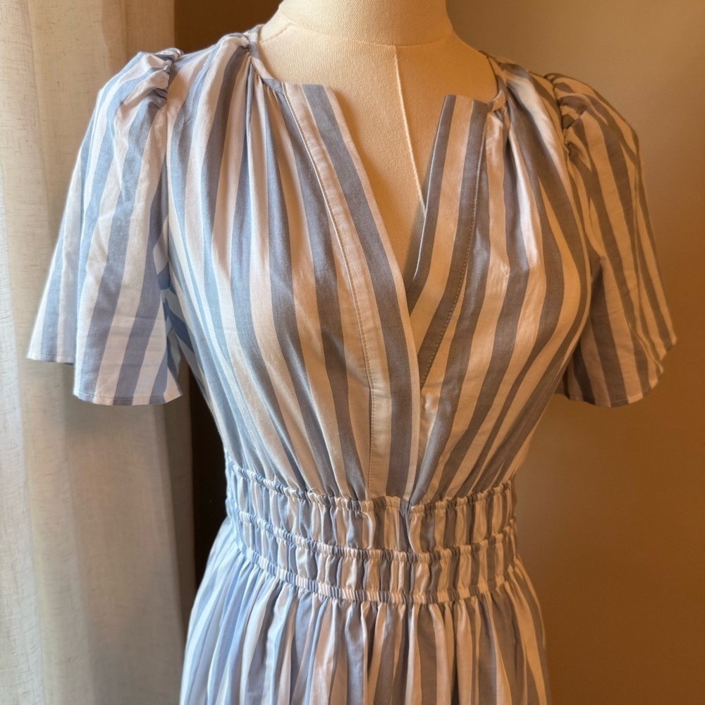 Anthropologie Somerset Maxi Dress with Blue White Stripe - Picture 3 of 6
